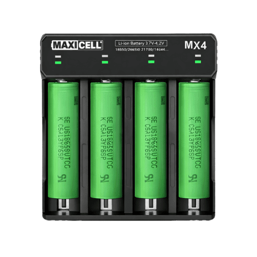 Pack Chargeur MX4 + 4 accus 18650 Sony VTC6 3000 mAh