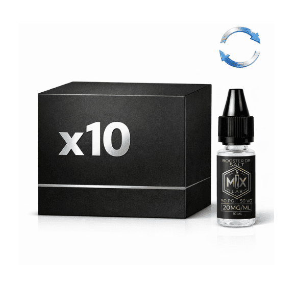 Pack 10 boosters sels de nicotine 10ml (Abonnement mensuel -3%)