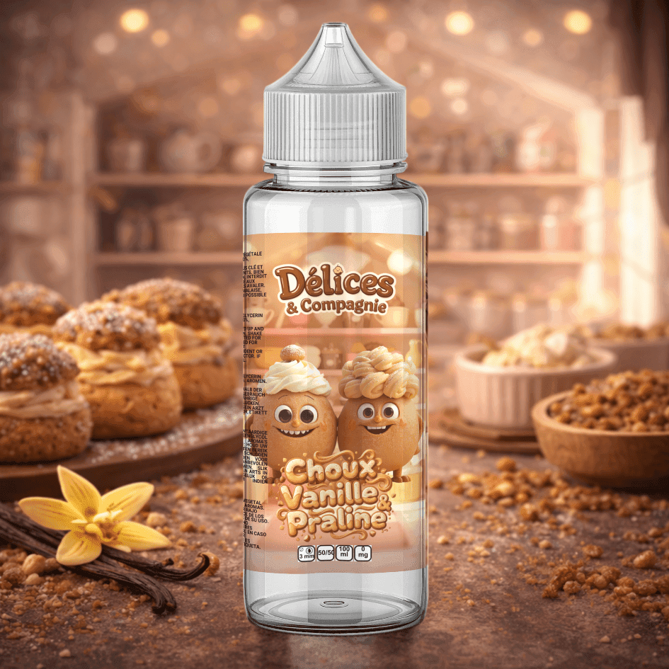 Choux vanille et praliné Délices et compagnie 100ml