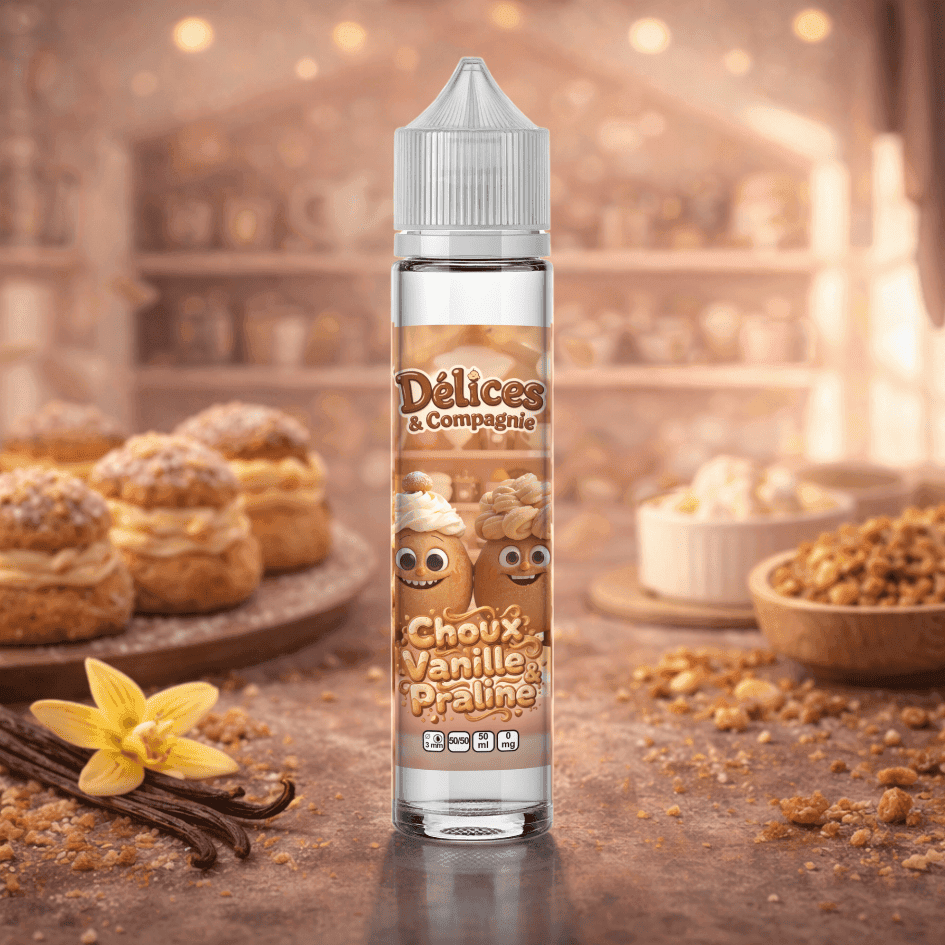 Choux vanille et praliné Délices et compagnie 50ml