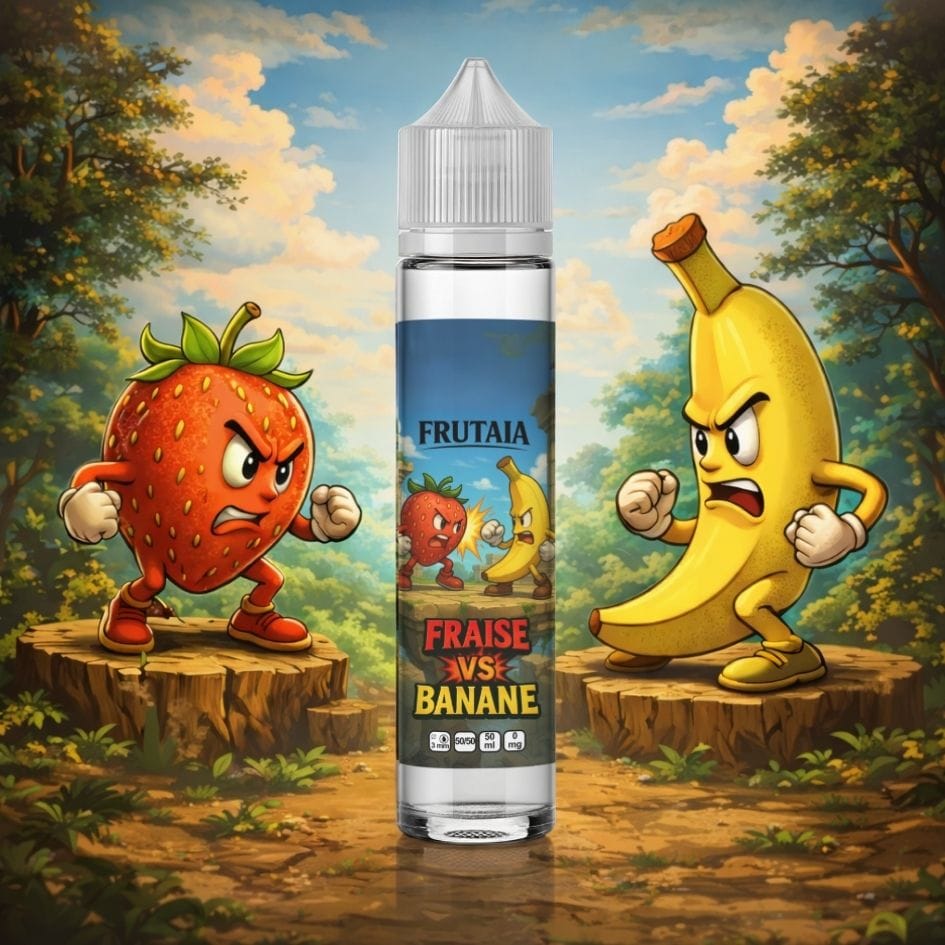 Fraise vs banane Frutaia 50ml (Abonnement mensuel -3%)
