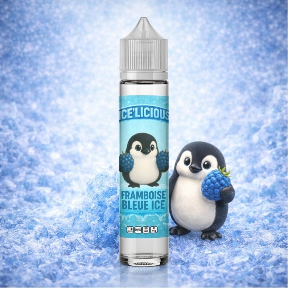 Framboise bleue ice Ice'licious 50ml (Abonnement mensuel -3%)