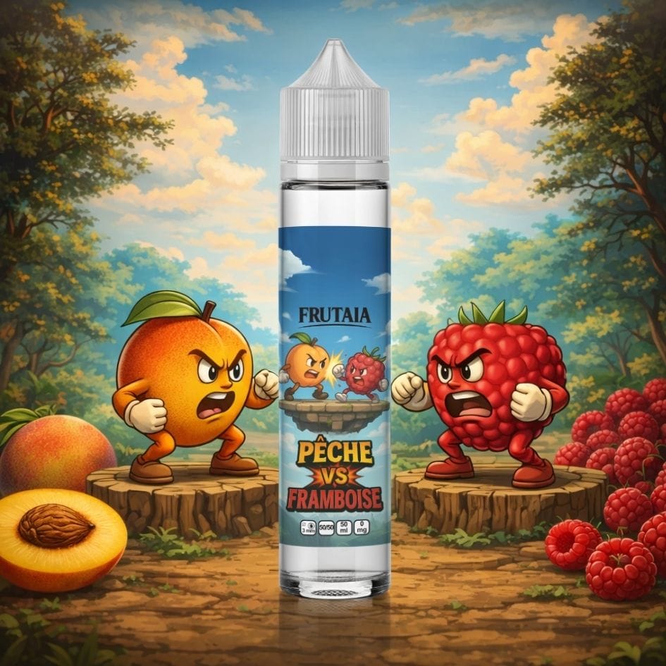 Pêche vs framboise Frutaia 50ml (Abonnement mensuel -3%)