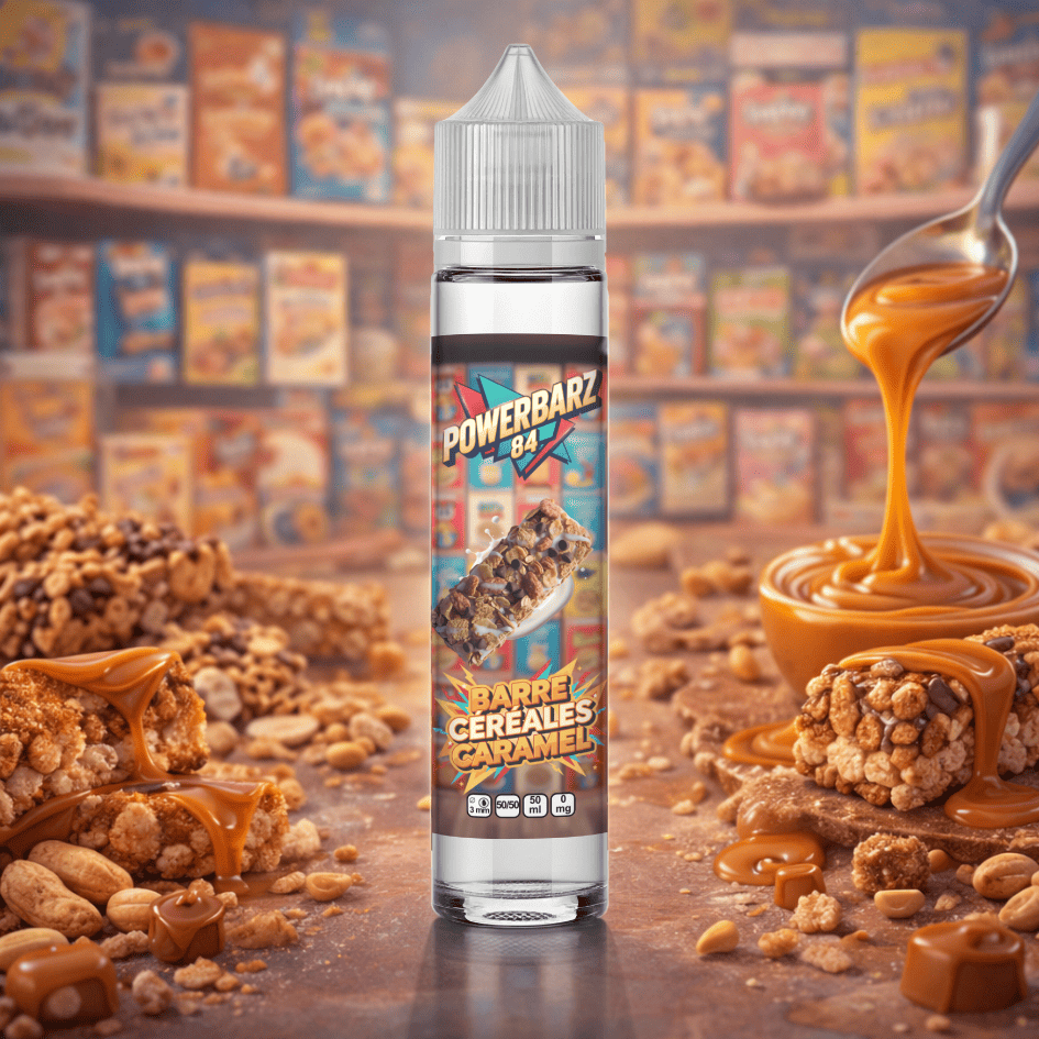 Barre céréales caramel Powerbarz 84 50ml